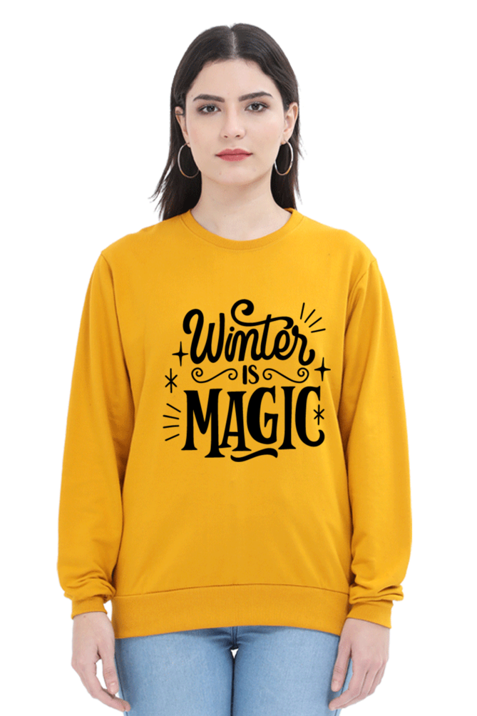 Winter is Magic Lighter Shade Sweatshirt for Women