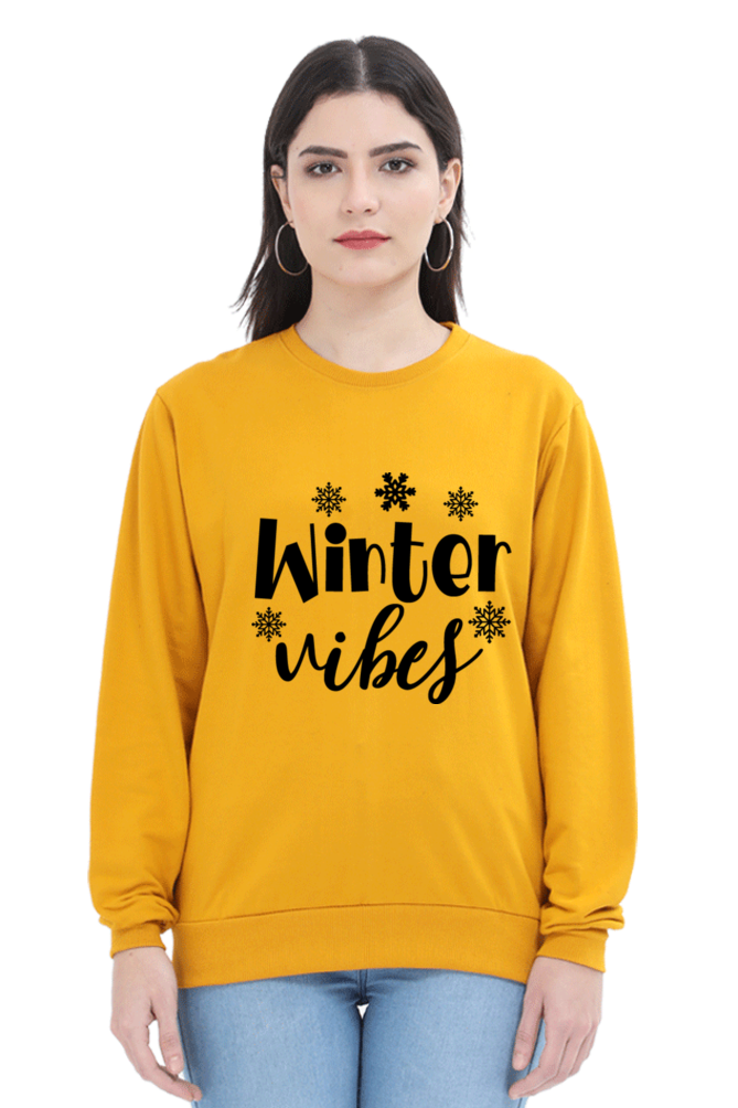 Winter Vibes Lighter Shade Sweatshirt for Women