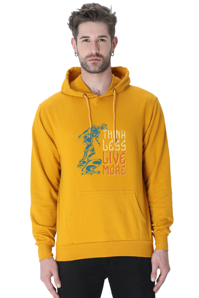 Think Less, Live More Men Hoodie Sweatshirt