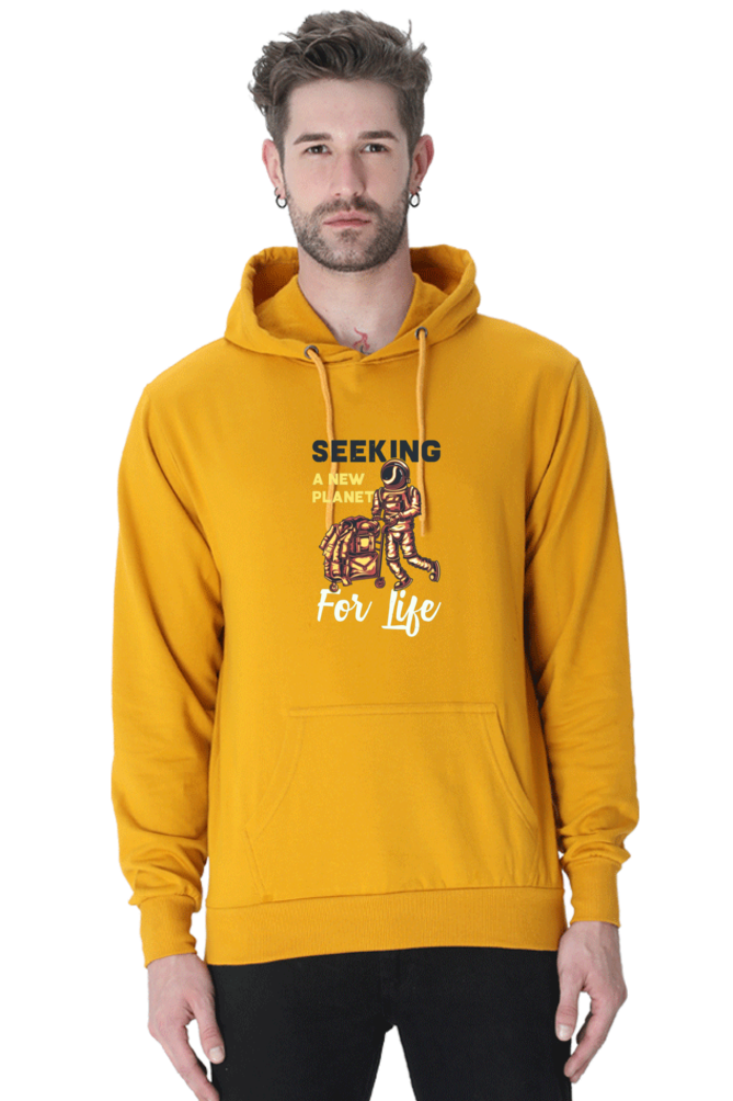 Seeking a New Planet for New Life Men Hoodie Sweatshirt