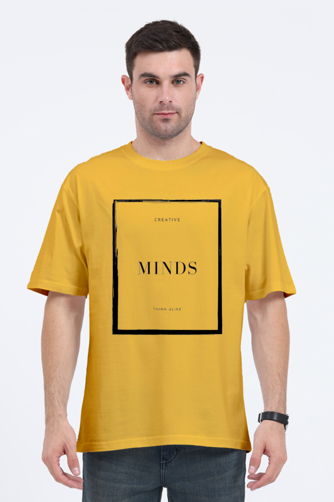 Creative Minds Think Alike Unisex Lighter Shade Round Neck T-shirt