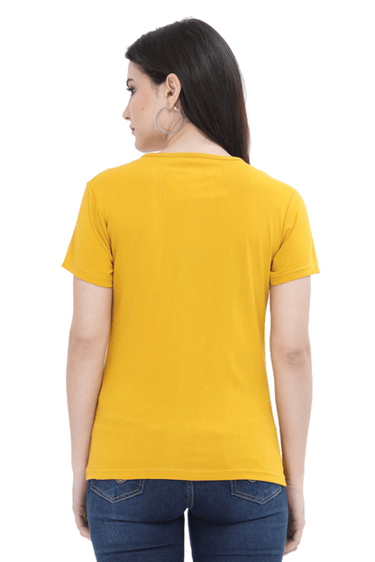 Be Your Own Content Women's Round Neck Lighter T-Shirt