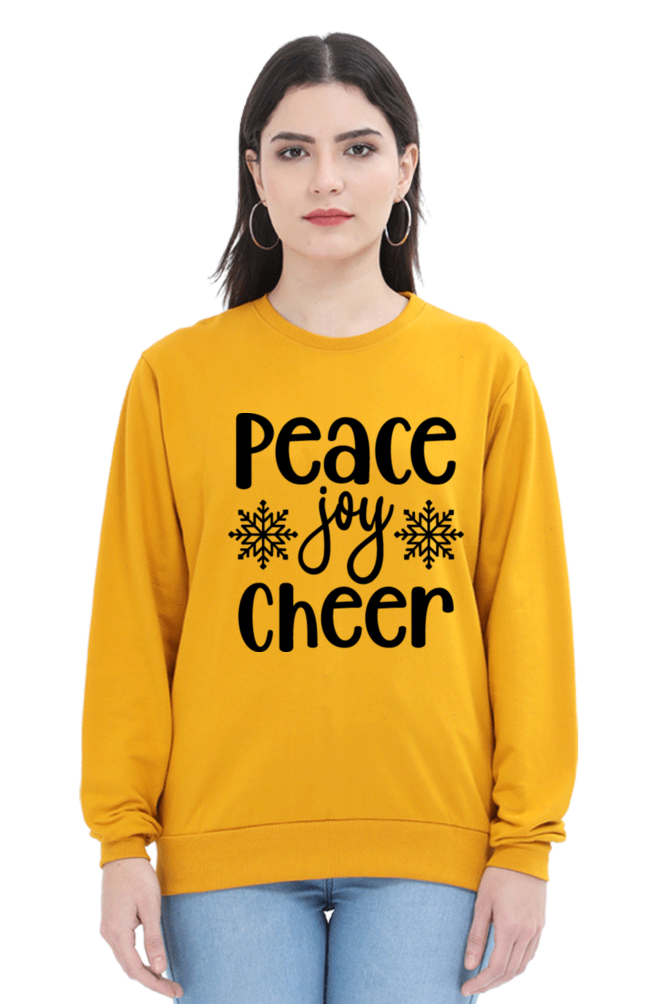Peace Joy Cheer Lighter Shade Sweatshirt for Women