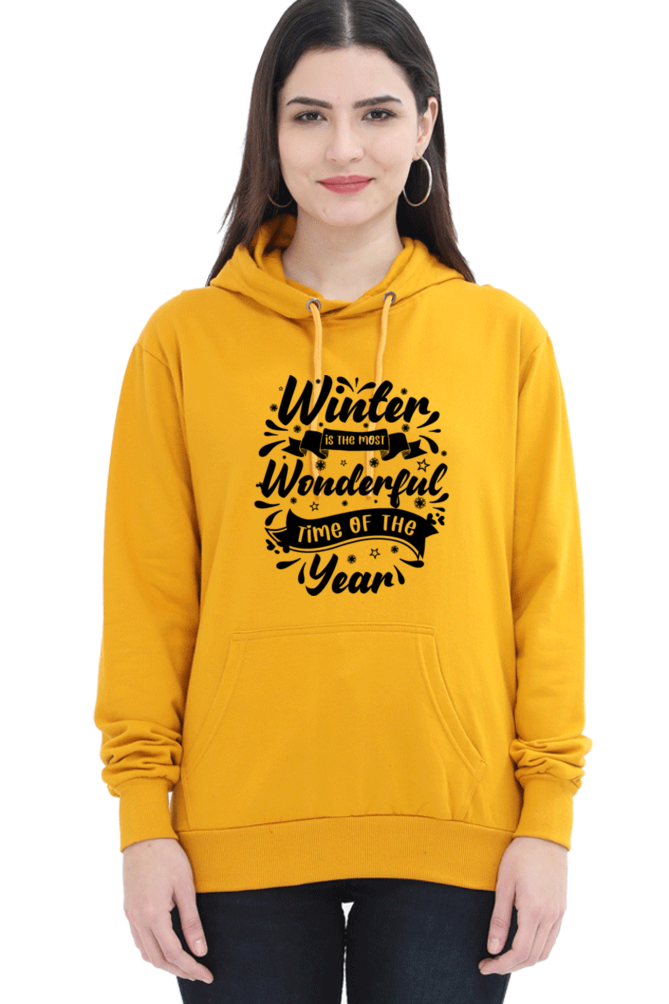 Winter is the most wonderful Hoodie Sweatshirt for Women