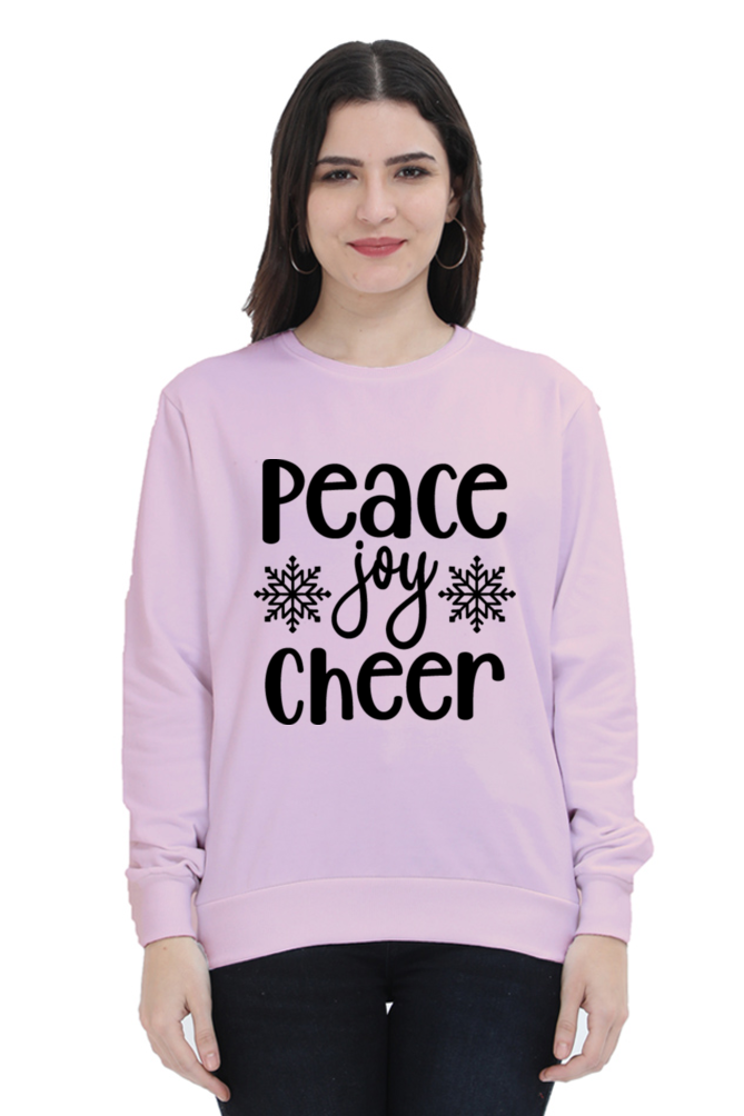 Peace Joy Cheer Lighter Shade Sweatshirt for Women