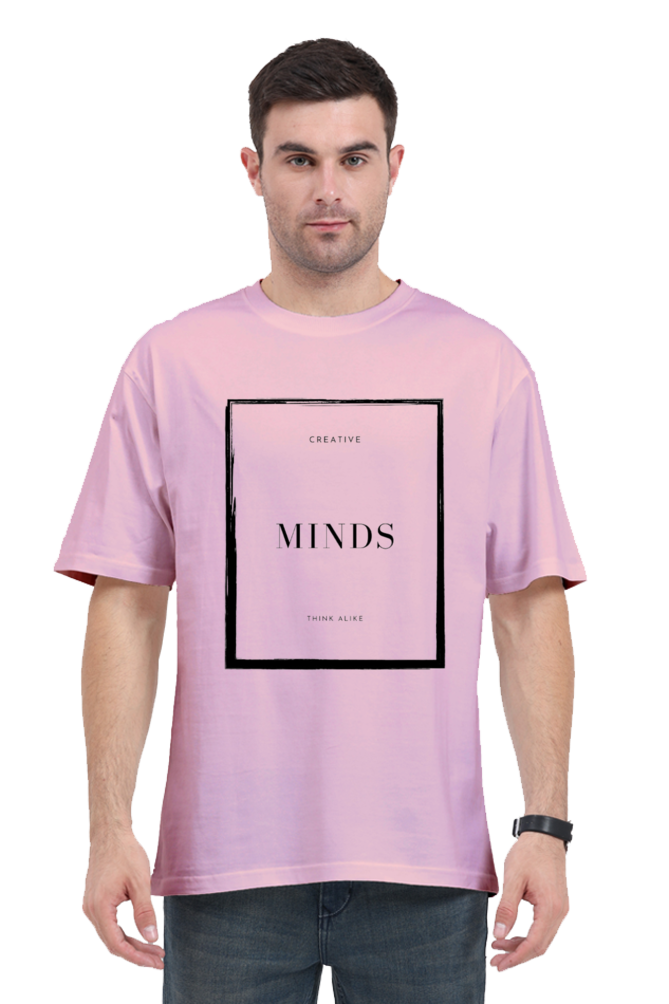 Creative Minds Think Alike Unisex Lighter Shade Round Neck T-shirt