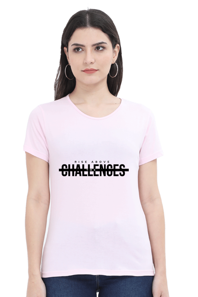 Rise Above Challenges Eco-Conscious Women's Tee