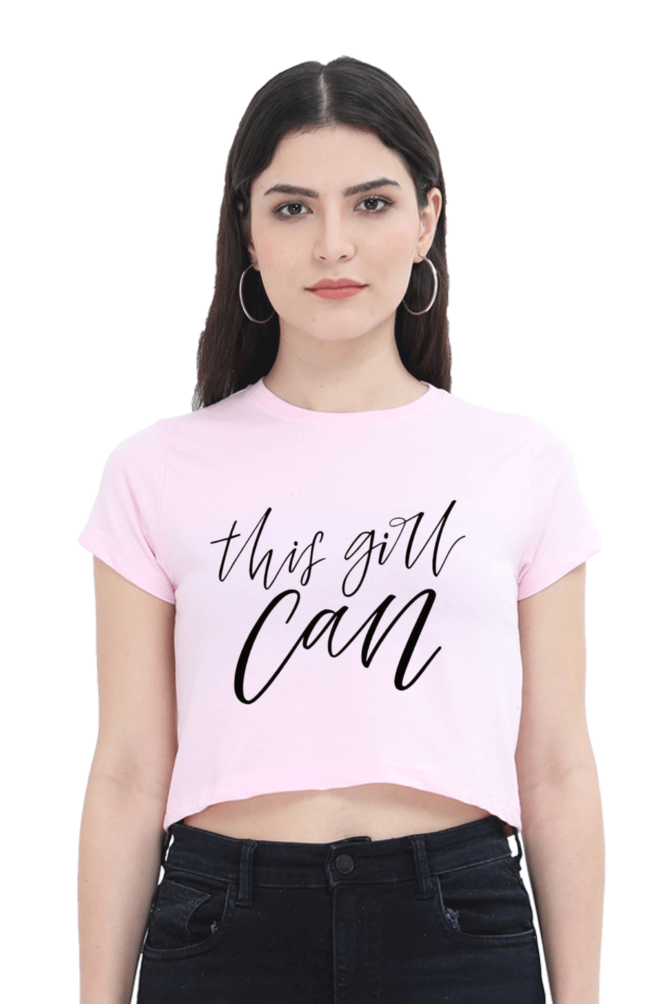 This Girl Can Women Crop Top