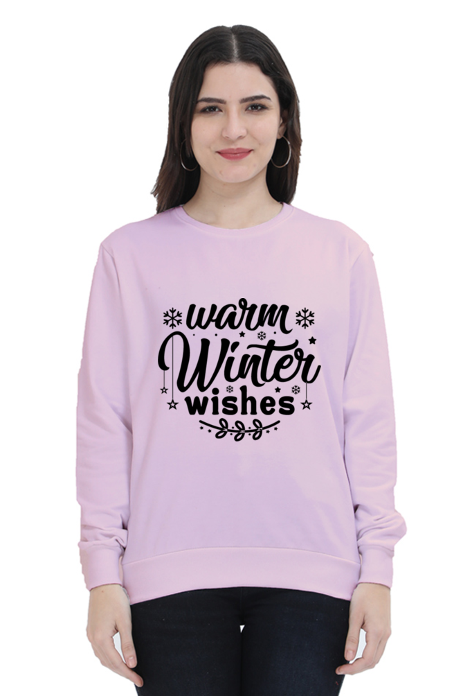 Warm Winter Wishes Lighter Shade Sweatshirt for Women