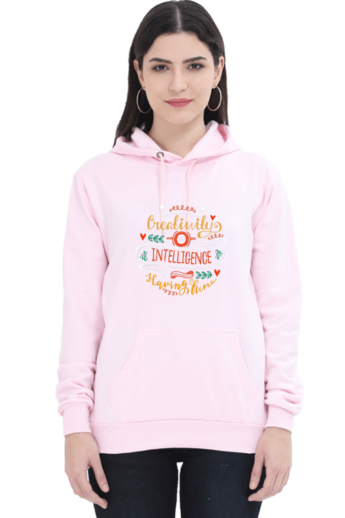 Creativity is Intelligence Having Fun Women Hoodie Sweatshirt