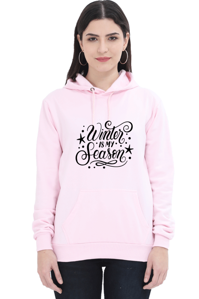 Winter Is My Season Lighter Shade Hoodie Sweatshirt for Women