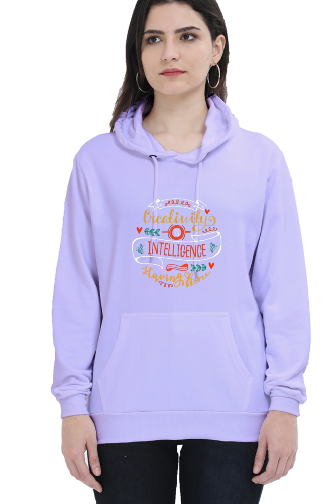 Creativity is Intelligence Having Fun Women Hoodie Sweatshirt