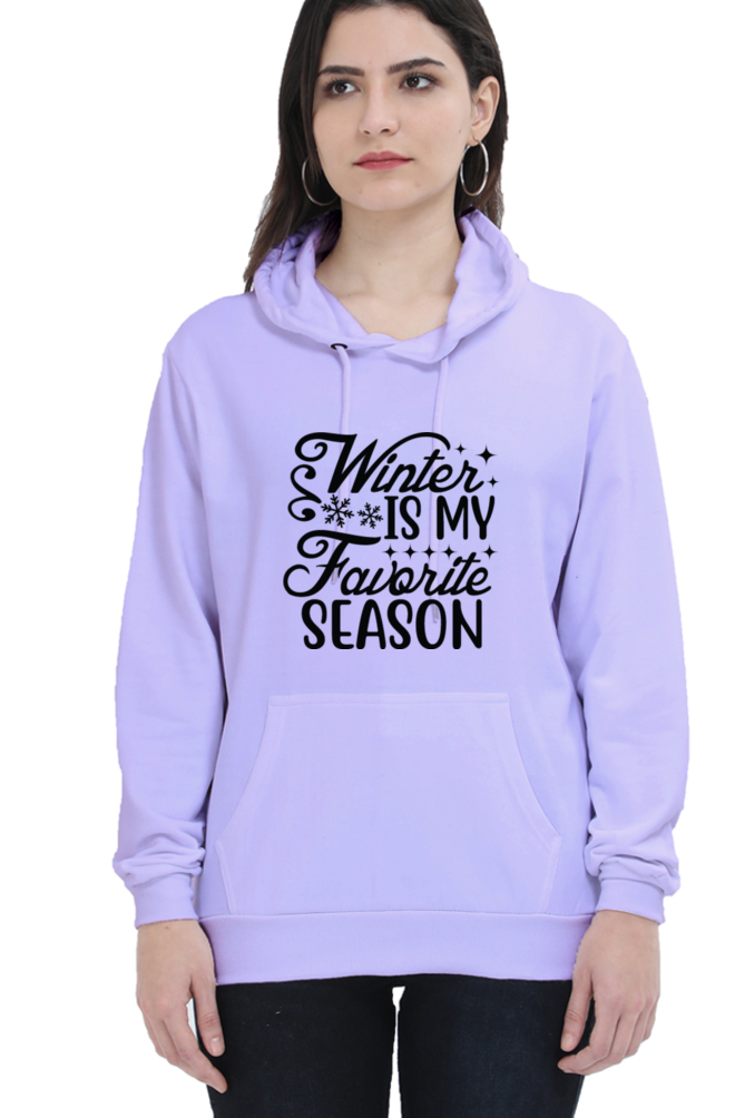 Winter is my Favorite Season Hoodie Sweatshirt for Women