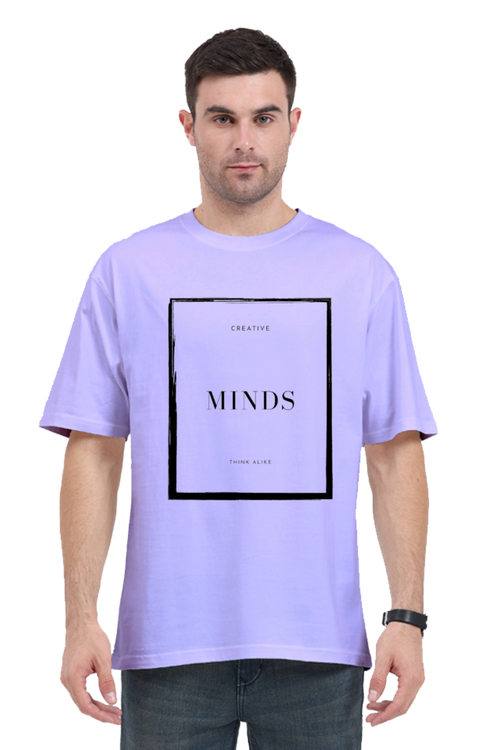 Creative Minds Think Alike Unisex Lighter Shade Round Neck T-shirt