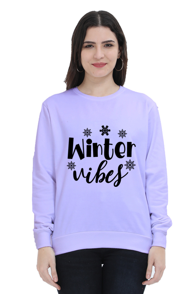 Winter Vibes Lighter Shade Sweatshirt for Women