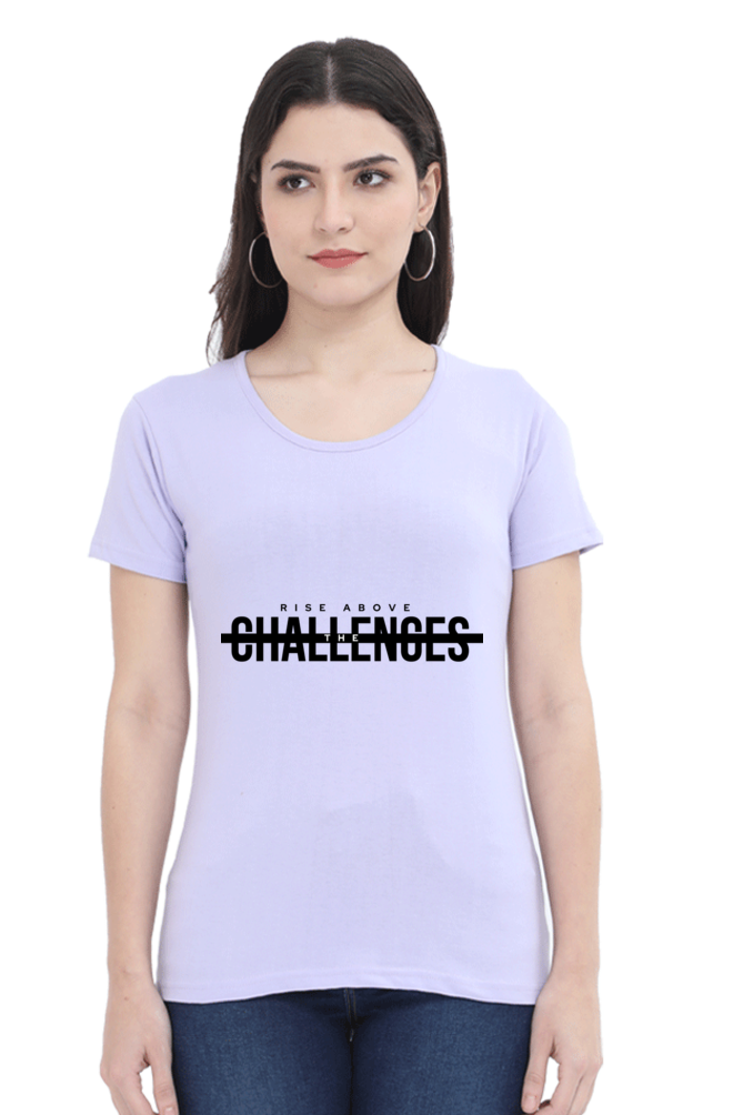 Rise Above Challenges Eco-Conscious Women's Tee