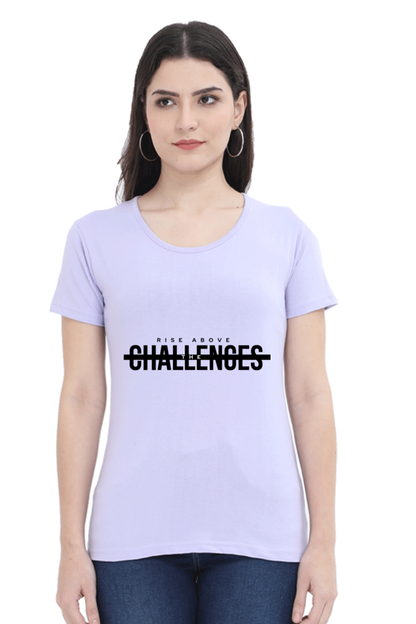 Rise Above Challenges Eco-Conscious Women's Tee