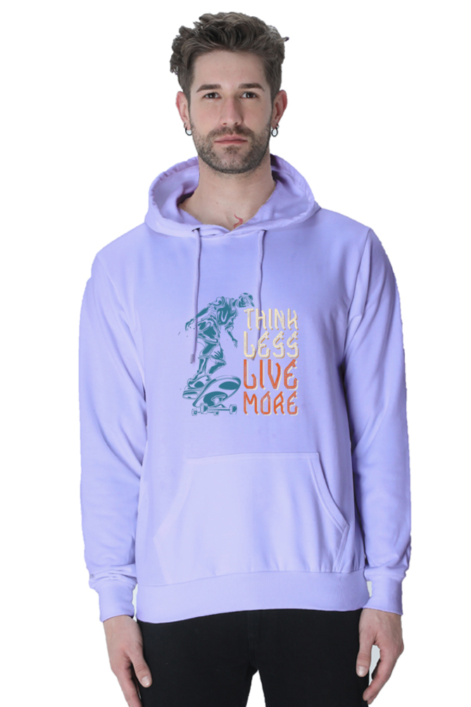 Think Less, Live More Men Hoodie Sweatshirt