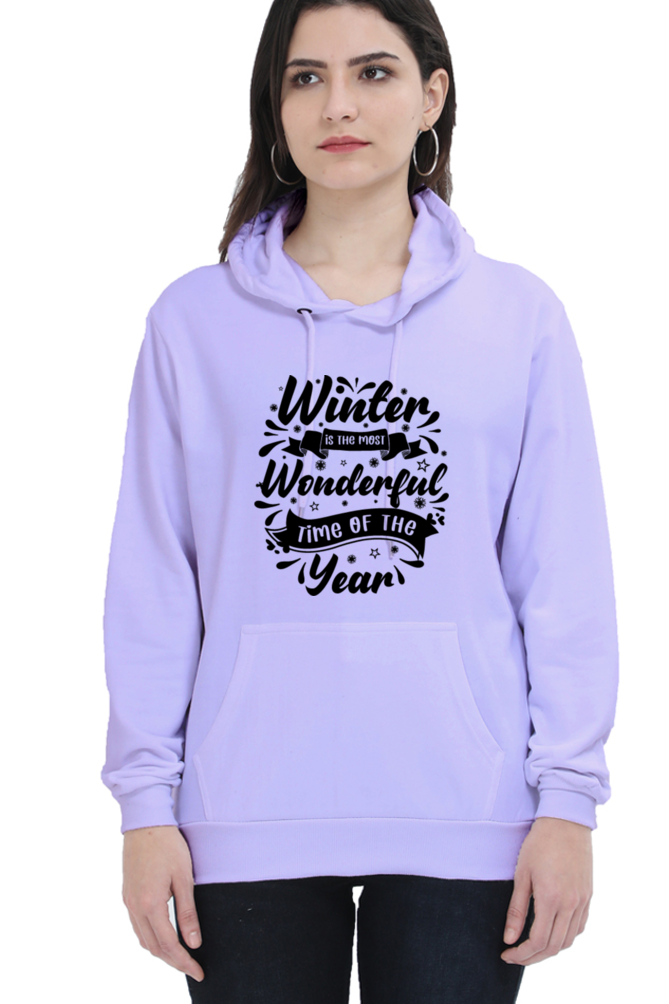 Winter is the most wonderful Hoodie Sweatshirt for Women