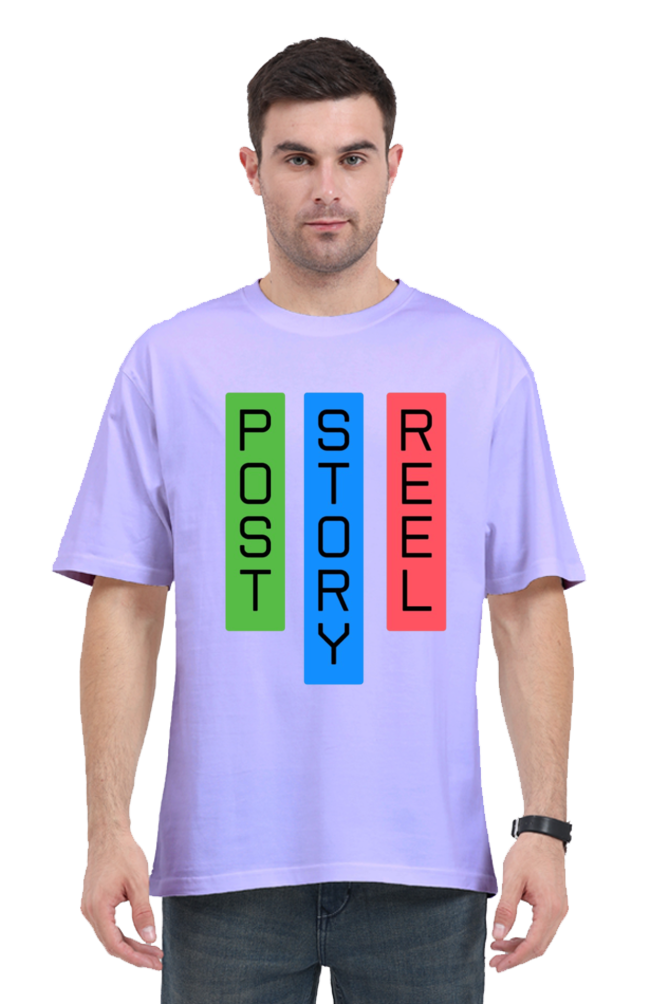 Post Story Reel Unisex Round Neck T-shirt