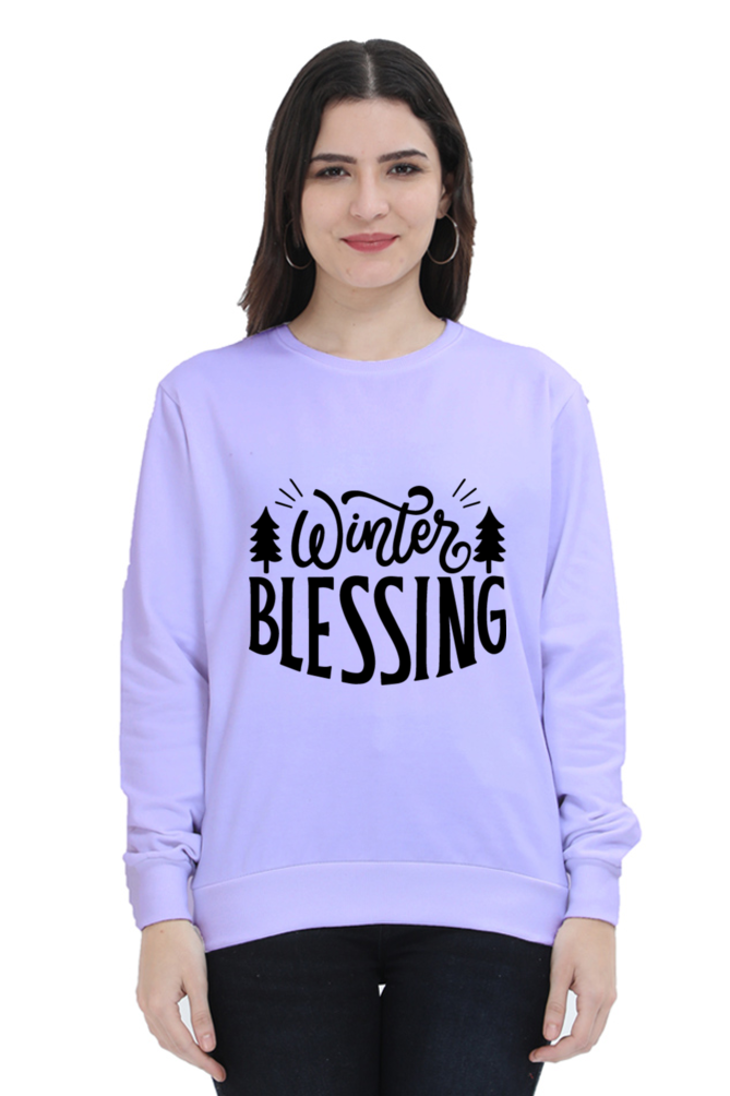 Winter Blessing Lighter Shade Sweatshirt for Women