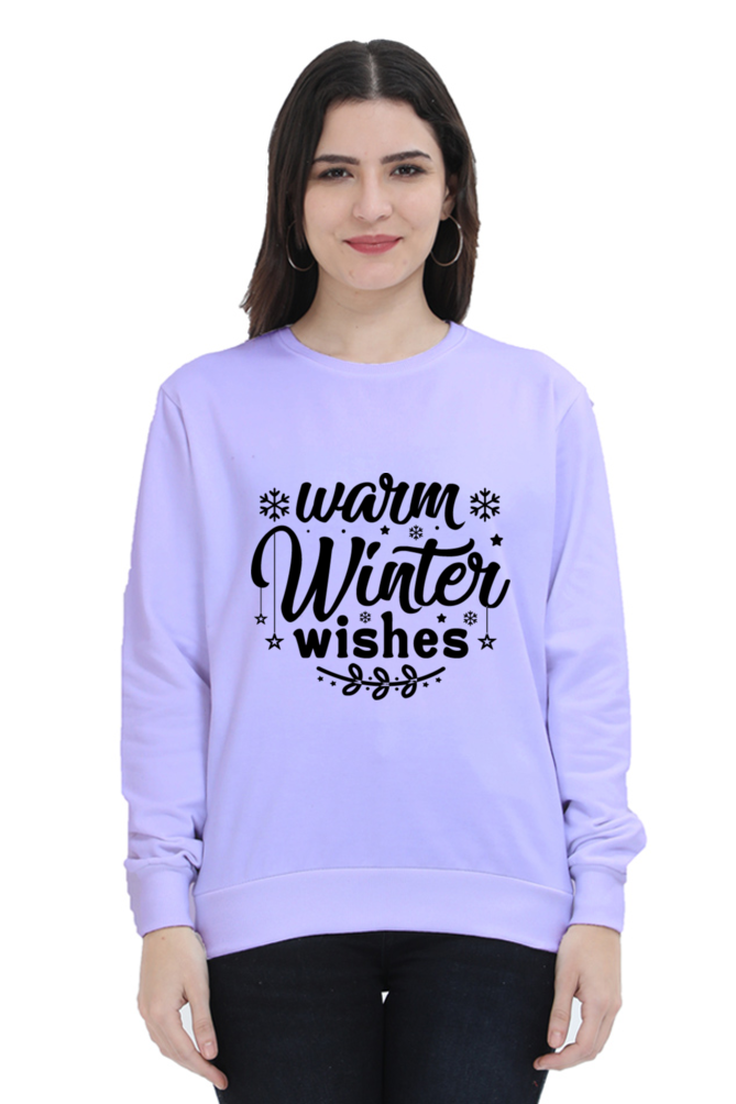 Warm Winter Wishes Lighter Shade Sweatshirt for Women