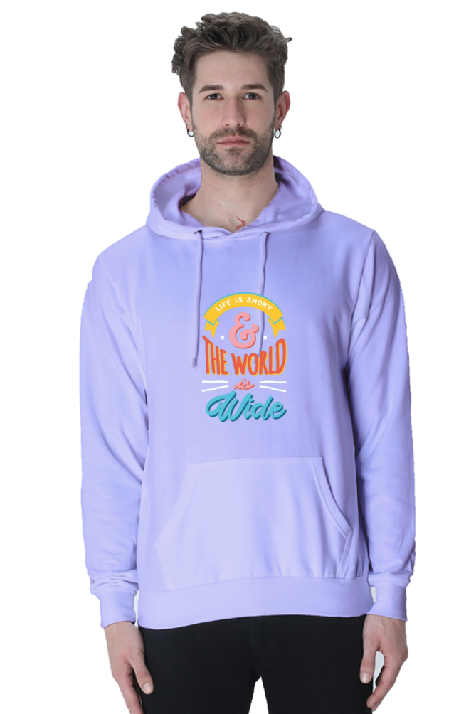 Life is Short but the World is Wide Men Hoodie Sweatshirt