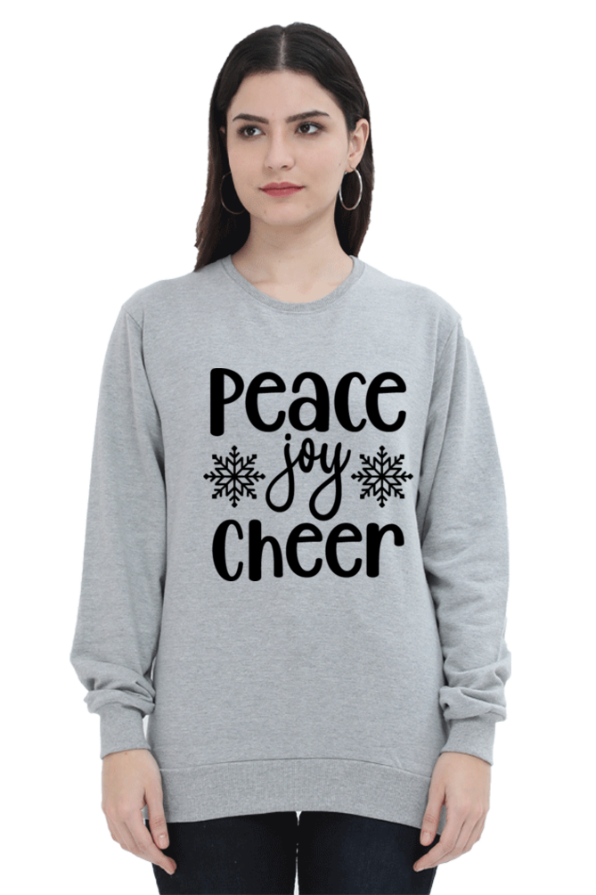 Peace Joy Cheer Lighter Shade Sweatshirt for Women