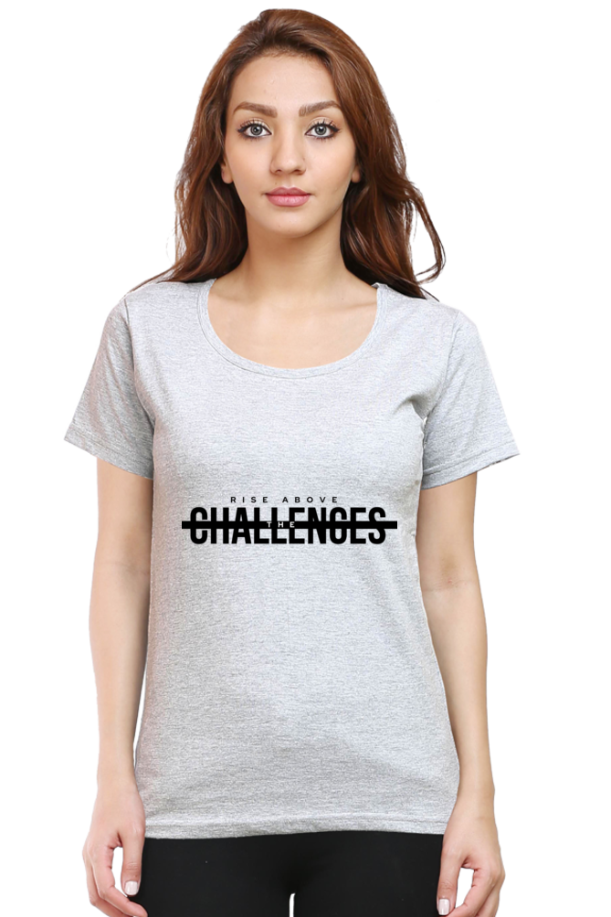 Rise Above Challenges Eco-Conscious Women's Tee