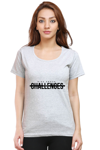 Rise Above Challenges Eco-Conscious Women's Tee