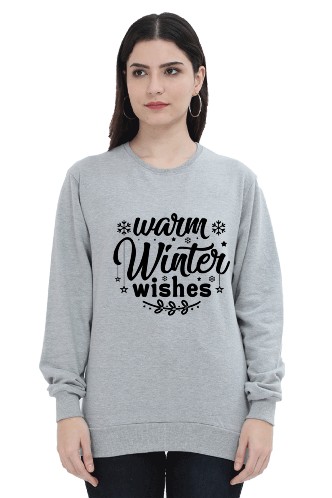 Warm Winter Wishes Lighter Shade Sweatshirt for Women