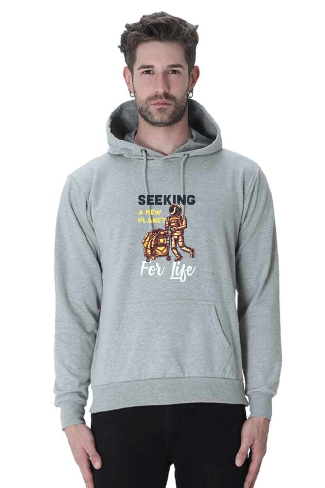 Seeking a New Planet for New Life Men Hoodie Sweatshirt