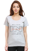Believe In Yourself Light Shade Modern Essential Women's Tee