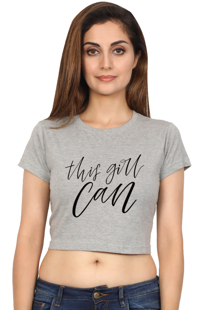 This Girl Can Women Crop Top