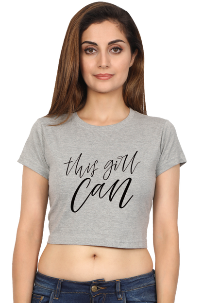 This Girl Can Women Crop Top