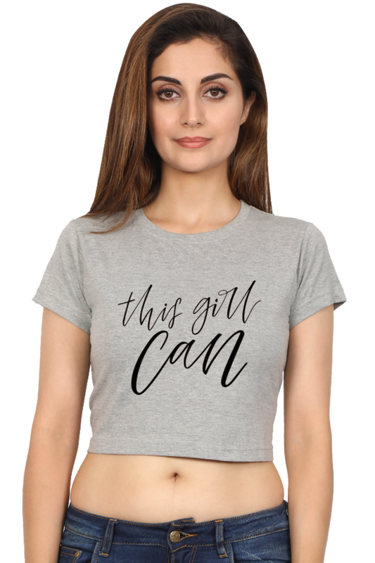 This Girl Can Women Crop Top