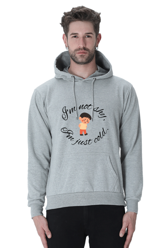 I am not shy light shade hoodie sweatshirt for men