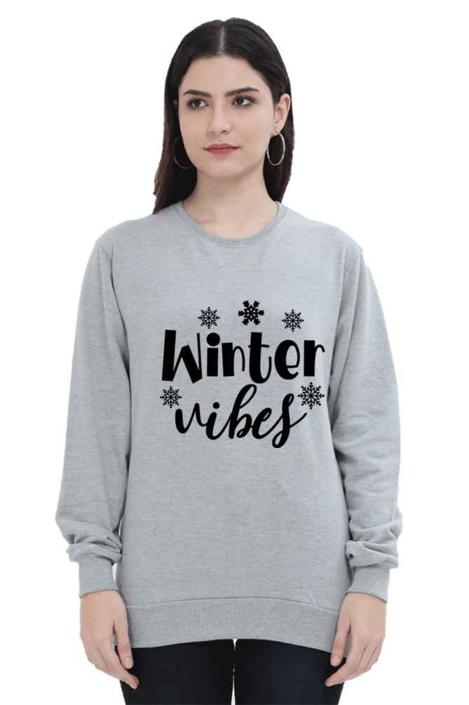 Winter Vibes Lighter Shade Sweatshirt for Women