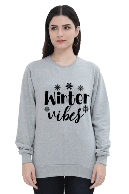 Winter Vibes Lighter Shade Sweatshirt for Women