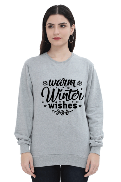 Warm Winter Wishes Lighter Shade Sweatshirt for Women