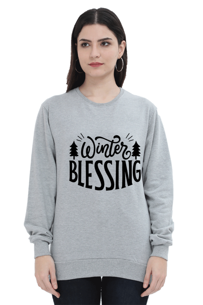 Winter Blessing Lighter Shade Sweatshirt for Women