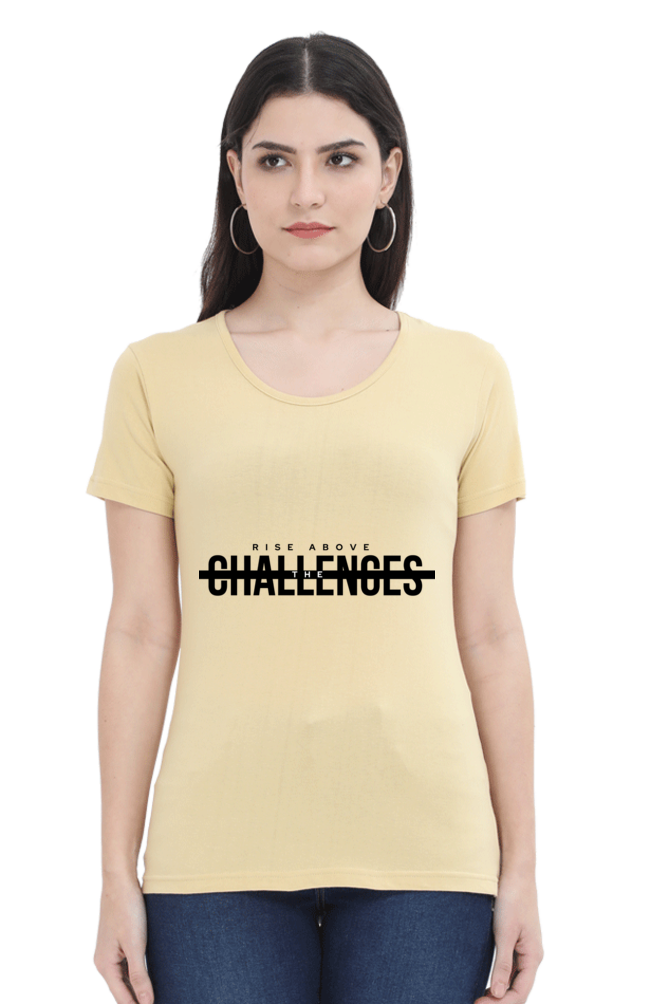 Rise Above Challenges Eco-Conscious Women's Tee