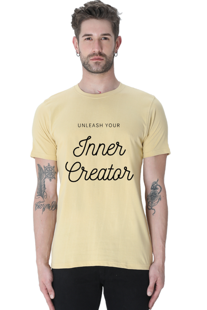 Unleash Your Inner Creator Lighter Shade Men's Round Neck T-shirt