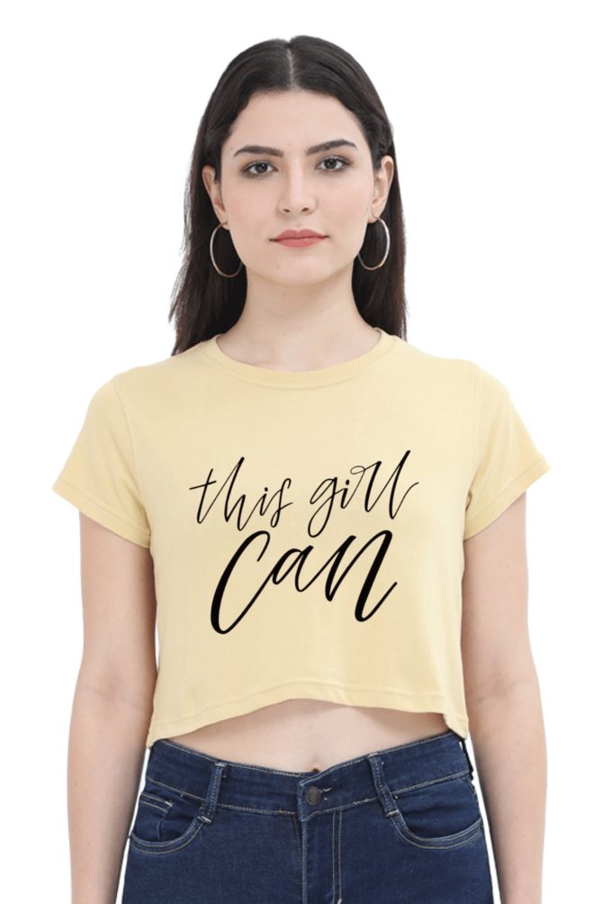 This Girl Can Women Crop Top