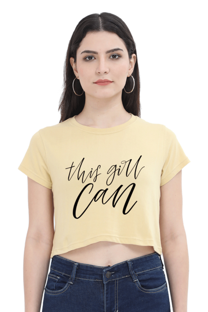 This Girl Can Women Crop Top