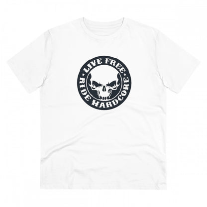 Snuggle Spot Men's PC Cotton Bike Ride Design Printed T Shirt (Color: White, Thread Count: 180GSM)