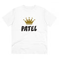 Snuggle Spot Men's PC Cotton Patel Printed T Shirt (Color: White, Thread Count: 180GSM)