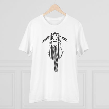 Snuggle Spot Men's PC Cotton Bike Ride Design Printed T Shirt (Color: White, Thread Count: 180GSM)