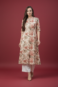 Snuggle Spot Women's Cotton Printed Floral Print Kurti (Multicolor, Cotton)