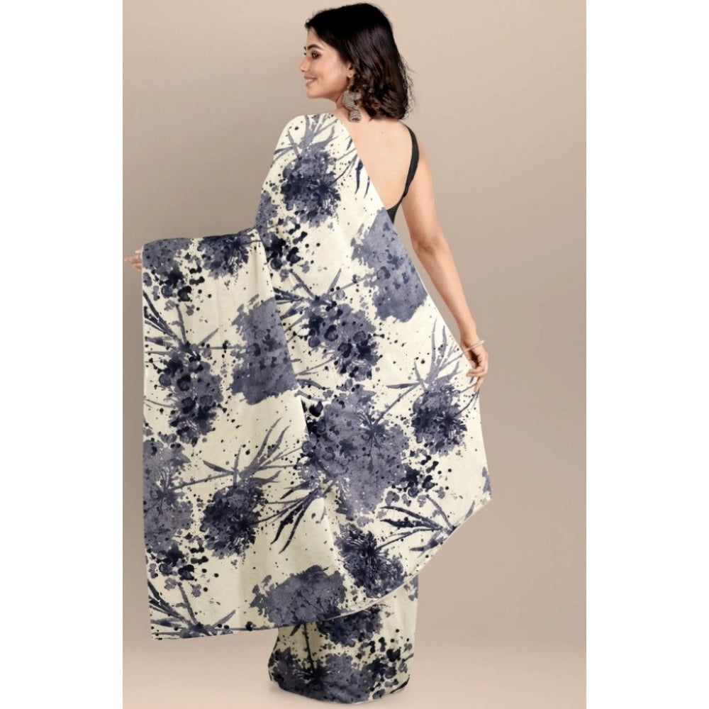 Snuggle Spot Women's Joya Silk Saree with Blouse (Black, 5-6 Mtrs)
